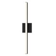 thumbnail image 2 of Sonneman  Lighting Stix 24-inch LED Satin Black Bath Bar, Frosted Shade, 2 of 2