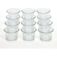 thumbnail image 5 of Hosley Set of 12 Glass Taper Candle Holders & Set of 12 Clear Glass Oyster Tea Lights, 5 of 7
