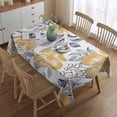 thumbnail image 2 of Pioneer Flower Floral Print Pattern Rectangle Tablecloth 60"x84",Waterproof Polyester Rectangle Table Cloth, Wipeable Spillproof Polyester Tablecloth for Dining, Camping, Indoor and Outdoor, 2 of 5
