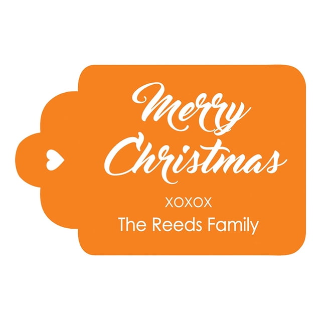 100 PCS Custom Made Hang Paper Tags Personalized Celebrating Merry Christmas Gift Tags