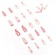 thumbnail image 1 of 24 piezas de ropa de Ballet larga de línea Pop, parche para uñas postizas con acabado de uñas, parche para uñas removible, uñas postizas brillantes con pegamento JFHHH pequeña, 1 of 5
