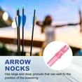thumbnail image 4 of Uxcell Archery Arrows Nocks 6.2mm, Plastic Insert Arrow Nock Replacement Arrow Tails for Shooting Compound Recurve Transparent Pink, 4 of 7