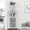 White, variant on Corner Wine Bar Cabinet with LED Lights & Glass Holder – Mesh Door, Storage Shelves for Home Bar or Dining Room