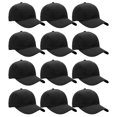 thumbnail image 1 of Gorra de béisbol Falari Wholesale Bulk Lot, 12 unidades, color negro, 1 of 3