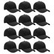 thumbnail image 1 of Gorra de béisbol Falari Wholesale Bulk Lot, 12 unidades, color negro, 1 of 3