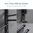 thumbnail image 3 of Swivel Out Towel Racks with Hooks 3-Bars Foldable Arms Bath Towel Hanger Wall Mount Towel, 3 of 8