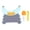 Blue, variant on M Buder Foldable Toddler Toilet Training Potty Chair Portable Car Baby Potty Seat for Indoor and Outdoor Travel with Cleaning Bags Splashguard Blue Hard Pad 9.1 inches / 23 cm