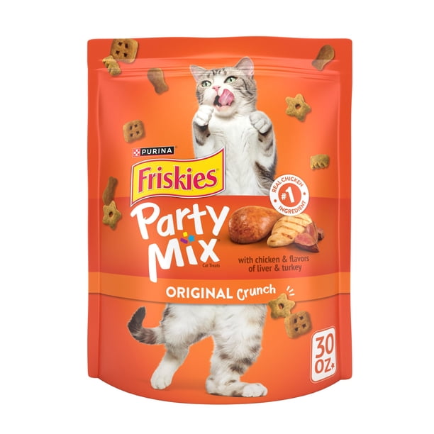 Premios para Gatos Friskies Party Mix Crujiente Original 900 mL Bolsa