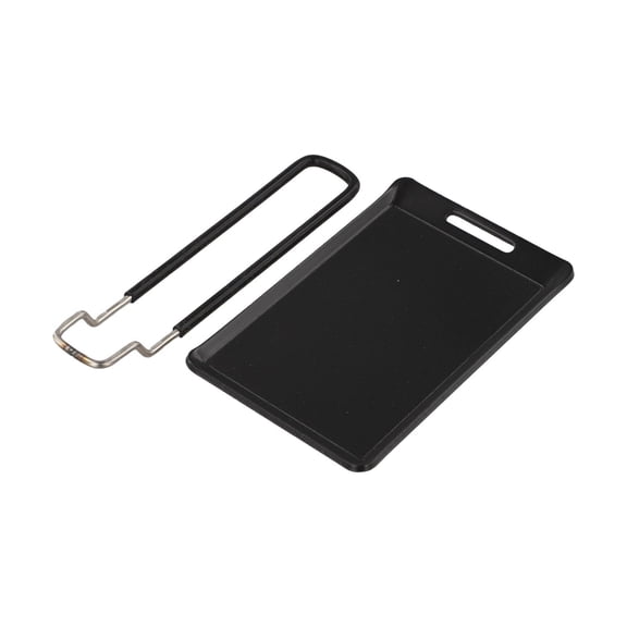 GRIMPEX Lightweight Grill Tray Mini Iron BBQ Plate For Solo Camping & RVs 1pc Ultra-Portable Compact Design Built-In Handle
