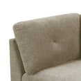 thumbnail image 2 of Benjara Fabric Corner Wedge with Tufted Back Pillow, Gray, 2 of 5