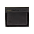thumbnail image 5 of Luciano Natazzi Men's Nappa Leather RFID Blocking Slim Trifold Wallet Black, 5 of 5