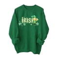 thumbnail image 2 of Uootdi Chandails de la Saint-Patrick pour Femmes Col Rond Manches Longues Imprimé Graphique Vacances Coupe Ample Célébrations Parade Décontracté Quotidien Pulls Cadeau, 2 of 6
