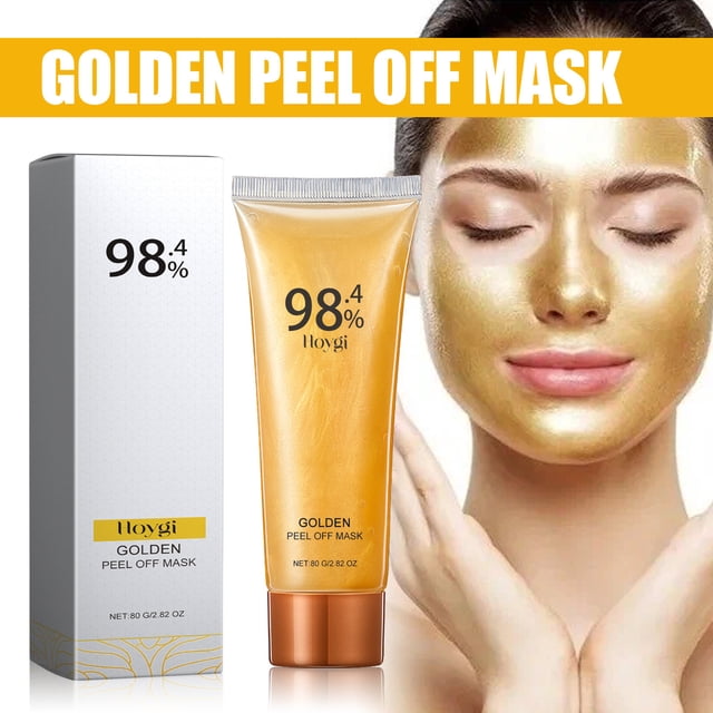 Ganfancp Gold Peel Off Mask 24K Gold Face Mask Antiaging Gold Face Mask para Hidratar Elimina Puntos Negros Reduce Líneas Finas y Limpia Poros Liquidación Ventas Hoy Ofertas Prime 1* Mascarilla