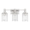 thumbnail image 2 of Concord 3-Light Bathroom Vanity Light in Silver and Polished Nickel, 2 of 6