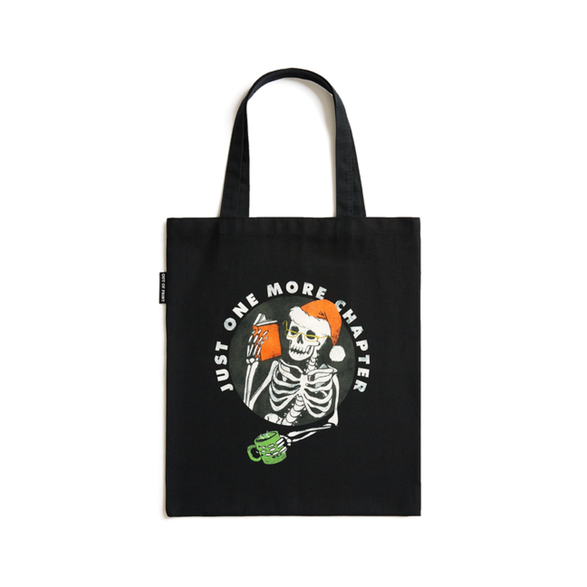 Out of Print Just One More Chapter Holiday Tote Bag  (Hardcover)