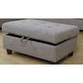 thumbnail image 3 of PonLiving Furniture_L Shape Sectional Sofa Set with Storage Ottoman, Left Hand Facing Chaise, Brown/Gray Color, Linen Upholstery Material, 3 of 3