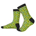 thumbnail image 2 of Xecao Kiwi Fruits Summer Print Crew Socks for Men and Women, Men's Soft Moisture-wicking Sock, 2 of 7