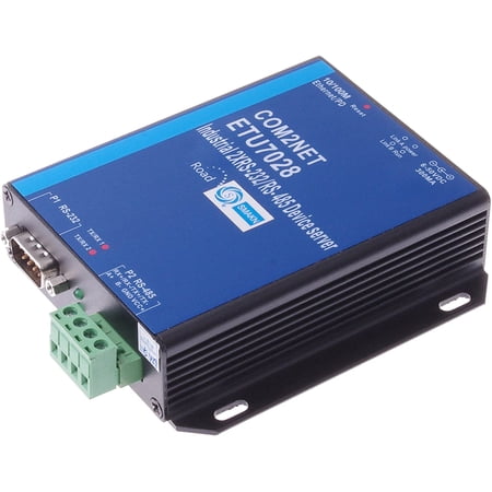 Serial Dual-Port RS232/485 to Ethernet TCP IP Converter, TCP Server ...