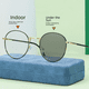 thumbnail image 3 of Gafas de protección contra luz azul Retro de Metal para hombres y mujeres monturas de gafas para miopía con cambio de Color liso y delgado, 3 of 4