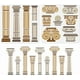thumbnail image 1 of 2 plantillas de columnas romanas antiguas para pintar, 30 x 30 cm, de plástico, para dibujo y manualidades., 1 of 7