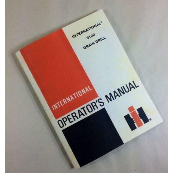 International 5100 Grain Drill Operators Owners Manual Operation Maintenance
