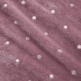 thumbnail image 5 of BNM Polka Dot Plush Soft Fleece Blanket, Twin, Mauve, 5 of 9