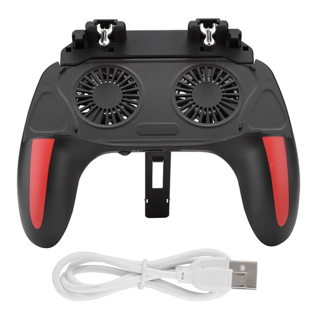 Smartphone Gamepad,Dual Cooling Fans Mobile Heat Dissipation Gamepadfor Smartphone Game Auxiliary Key Dependable Performance
