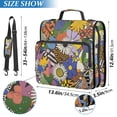 thumbnail image 2 of FORMRS Zipper Binder with Shoulder Strap 2-inch Ring 500 Sheet Capacity File Bag, Blue Floral, 2 of 5