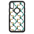 thumbnail image 1 of DistinctInk Custom SKIN / DECAL compatible with OtterBox Commuter for iPhone XS MAX (6.5" Screen) - Summer Graphics - Toucan Pattern - Teal, 1 of 5