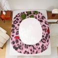thumbnail image 5 of Homewish Boys Girls Animal Cheetah Print 4 Pieces Queen Sheet Sets,Floral Wildlife Leopard Ultra Soft Flat Sheet,Chic Floral Red Rose Queen Fitted Sheet,Microfiber Bedroom Decor, 5 of 7