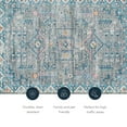 thumbnail image 5 of Linon Home Décor Washable Barron Area Rug or Runner Collection, Gray and Green, 5' x 7', 5 of 12