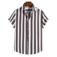 thumbnail image 2 of BOBOGOJP Men Summer Button Down Shirts Classic Fit Short Sleeve Button One Open Pocket Solid Basic Shirt,Black XL, 2 of 5