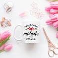 thumbnail image 2 of Waldeal Midwife Coffee Mug for Doctor Nurse, Awesome Midwife at Your Cervix Coffee Tea Cup, Personalized Gift for Men Women, 11 oz Fine Bone China White, 2 of 6