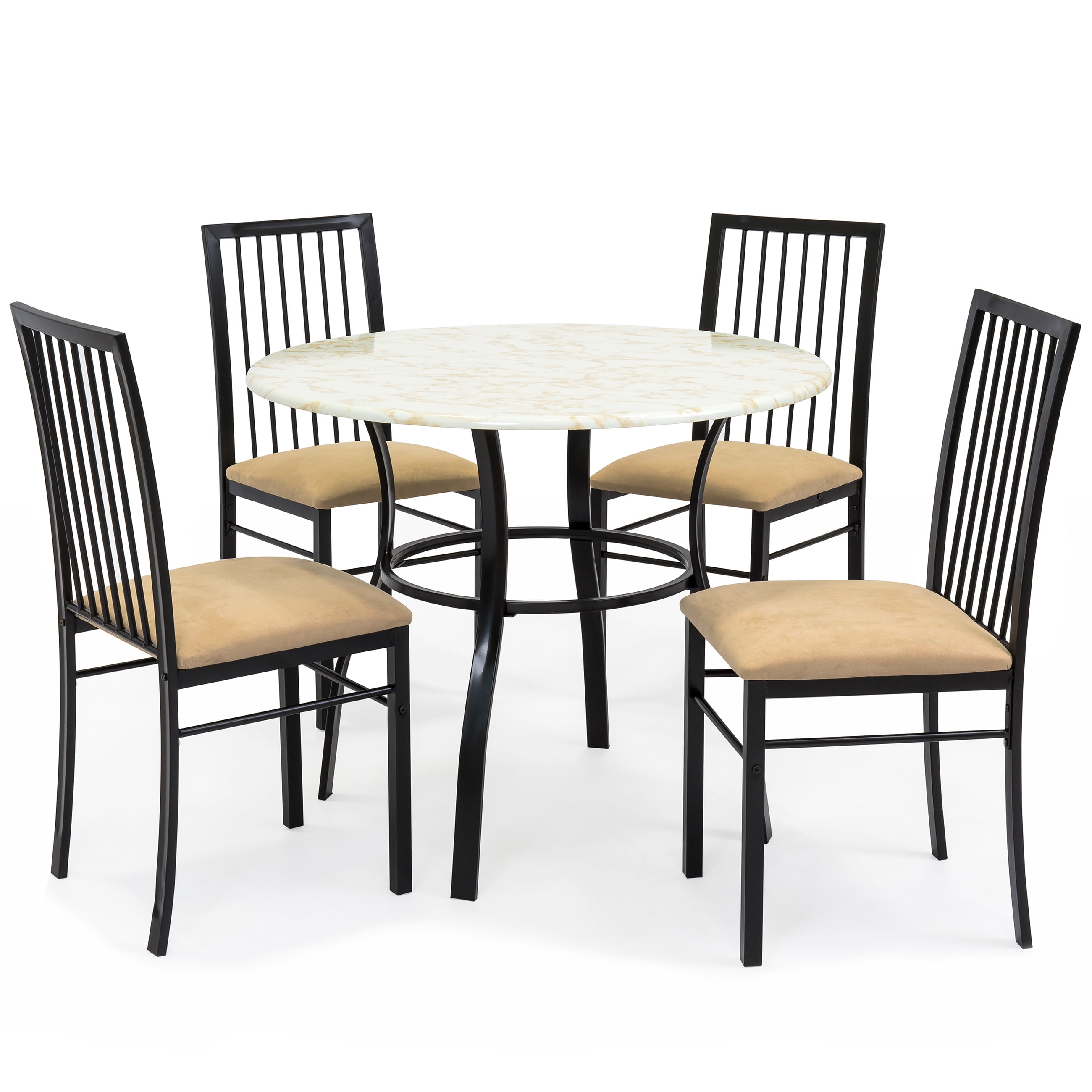 Best Choice S 5 Piece Faux Marble Top Dining Table And Chairs Set - 5pc Faux Marble Round Dining Table Set Best Choice S 5 Piece Faux Marble Top Dining Table And Chairs Set - 5pc Faux Marble Round Dining Table Set