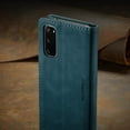 thumbnail image 2 of CaseMe Wallet Case Anti-Fall Retro Handmade Leather Magnetic Flip case Card Slot for Samsung S20 PLUS (Blue), 2 of 9