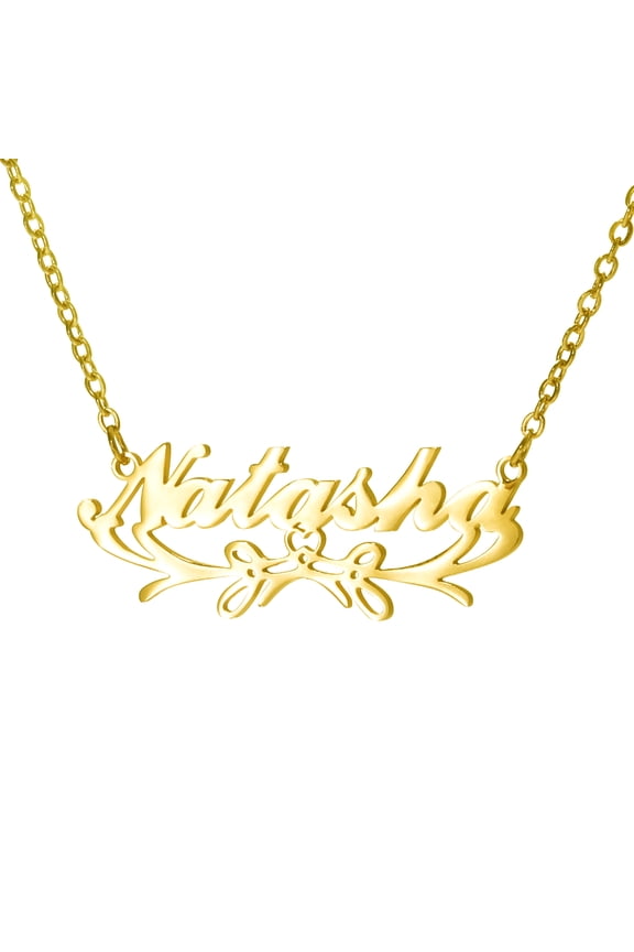 Name Custom Necklace Stainless steel cut letter necklace Women DIY personality clavicle chain Name Customized Pendant Necklace