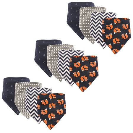 UPC: 0660168889451 | Hudson Baby Boy and Girl Bandana Bib  12 Pack  Fox