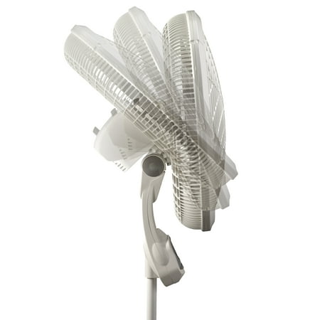 Lasko Elegance & Performance 18" Pedestal Fan with Remote, 54.5" H, White, 1850, New