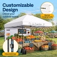 thumbnail image 5 of SPECSTAR 8'x8' Pop Up Canopy, One Push Set-up Tent with 1 Sidewall for Outdoor, White, 5 of 8