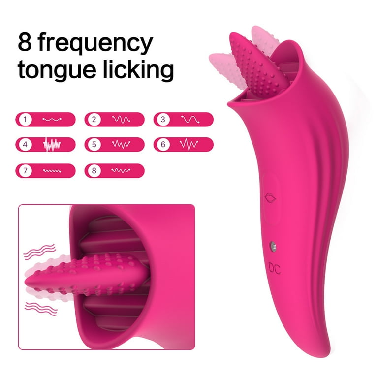 Clitoris Licking Tongue Vibrator for Women, Nipples Clitoris Stimulator  G-Spot Vibrator with 8 Vibration Modes, Adult Toy for Women Couples, Rose  Red - Walmart.com