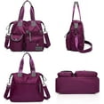 thumbnail image 2 of Nylon Tote Bag for Women Multi Pocket Shoulder Bag Waterproof Diaper Crossbody Bag, 2 of 6