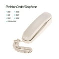 thumbnail image 2 of Tomshine Desktop Corded Landline Corded Phone Fixed Telephone Wall Mountable,off White, 2 of 7