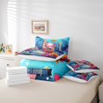 thumbnail image 4 of Erosebridal Animal Axolotl Bedding Sets Twin Size,Cartoon Animal Comforter Sets with Sheets,Ocean Theme Decor,Reversible,Breathable,7pcs, 4 of 6