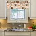 thumbnail image 2 of Yayeee Kitchen Valance Rod Pocket 54" x 18" Living Room Window Curtain, Fall Book Shelf, 2 of 6