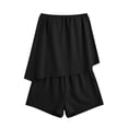 thumbnail image 6 of Womens Clothing Sets Strapless 2 Piece Shorts Sets Women Sleeveless Ruched Flowy Tube Tops with Shorts for Summer Vacation Black M, 6 of 6