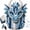 B1PC, variant on Dragon Patchwork DIY Kit, Beginner Fabric Sewing Set with Pattern (C1PC) | Pre-cut fabric, felt, needle and guide help beginners create a layered dragon plush for fantasy decor or gifting.