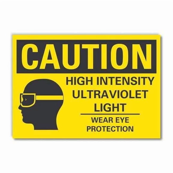 Lyle Caution Sign,10" W,7" H,0.004" Thickness LCU3-0170-ED_10x7