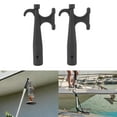 thumbnail image 3 of Boat Hook Extension Pole, Boat Hook Adapters 2PCS Nylon Boat Hook Attachment Anti Aging  for Mooring, 3 of 7