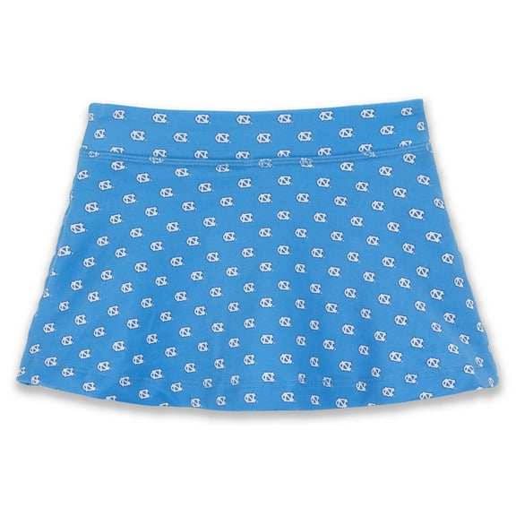 Girls Toddler ZooZatz Carolina Blue North Carolina Tar Heels All-Over Print Tennis Skort