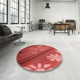 thumbnail image 4 of Ahgly Company Machine Washable Indoor Rectangle Transitional Red Area Rugs, 7' x 10', 4 of 7